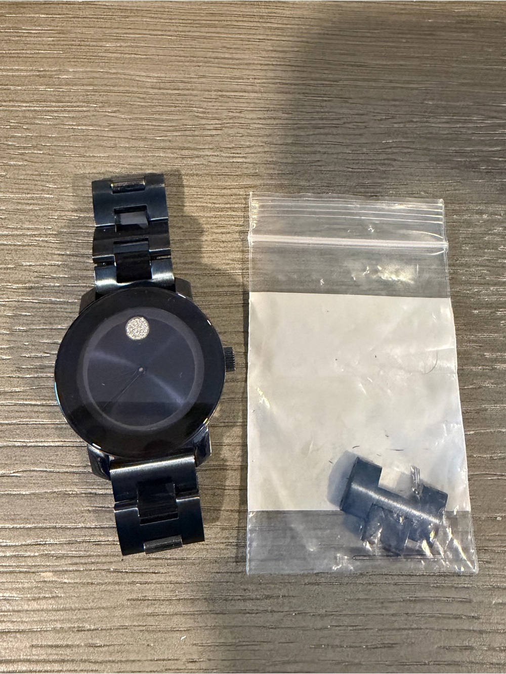 Movado Blue Bold Stainless Steel Women's Watch Like New